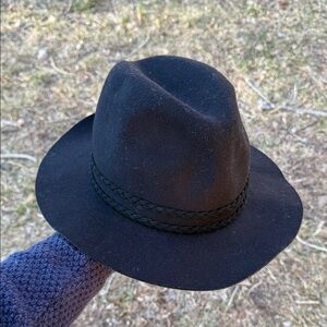 Vintage Gold Coast polyester Stylish Black felt Hat